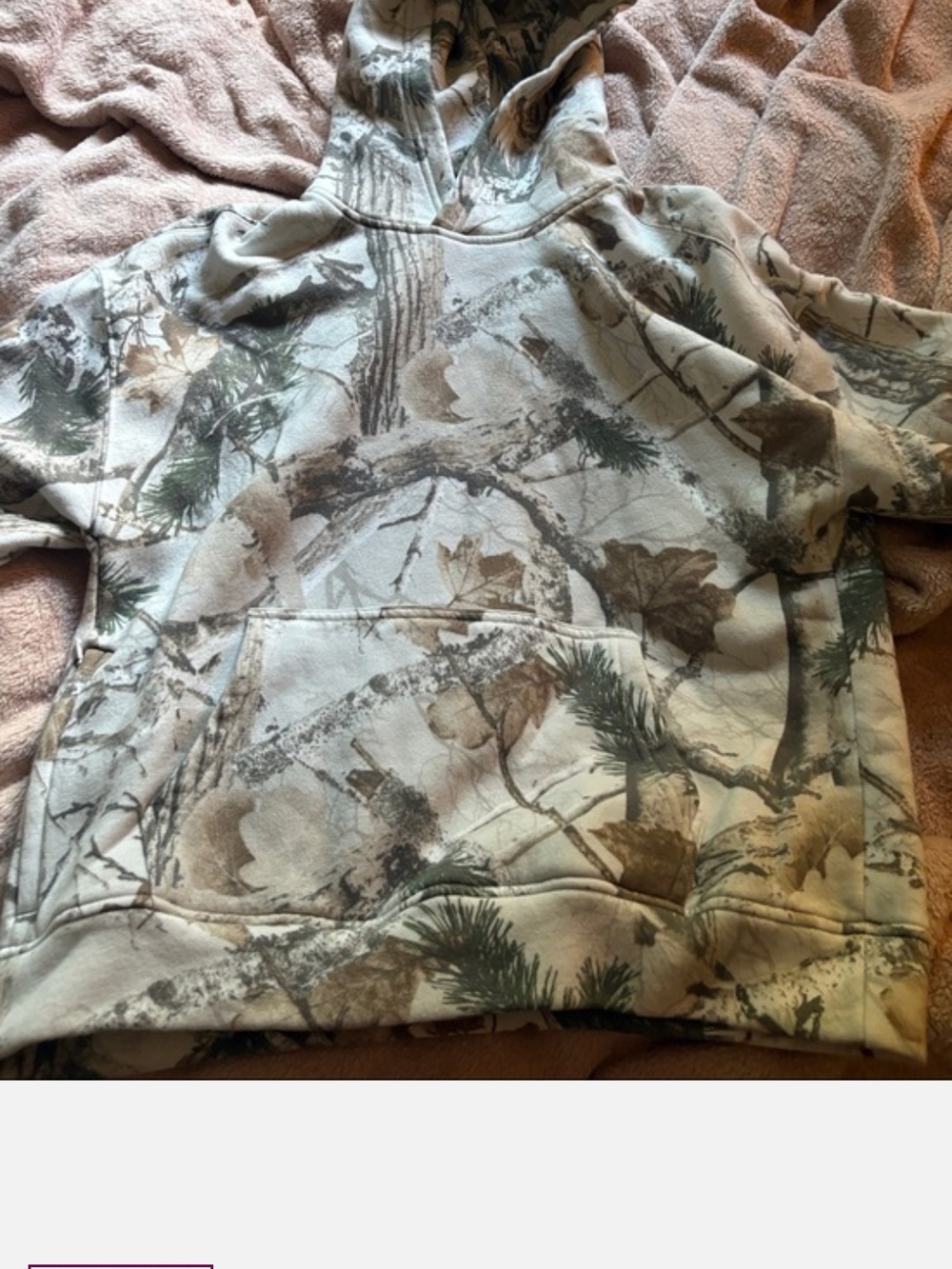 Hollister Small Camo Hoodie Jacket - Gray & Brown
